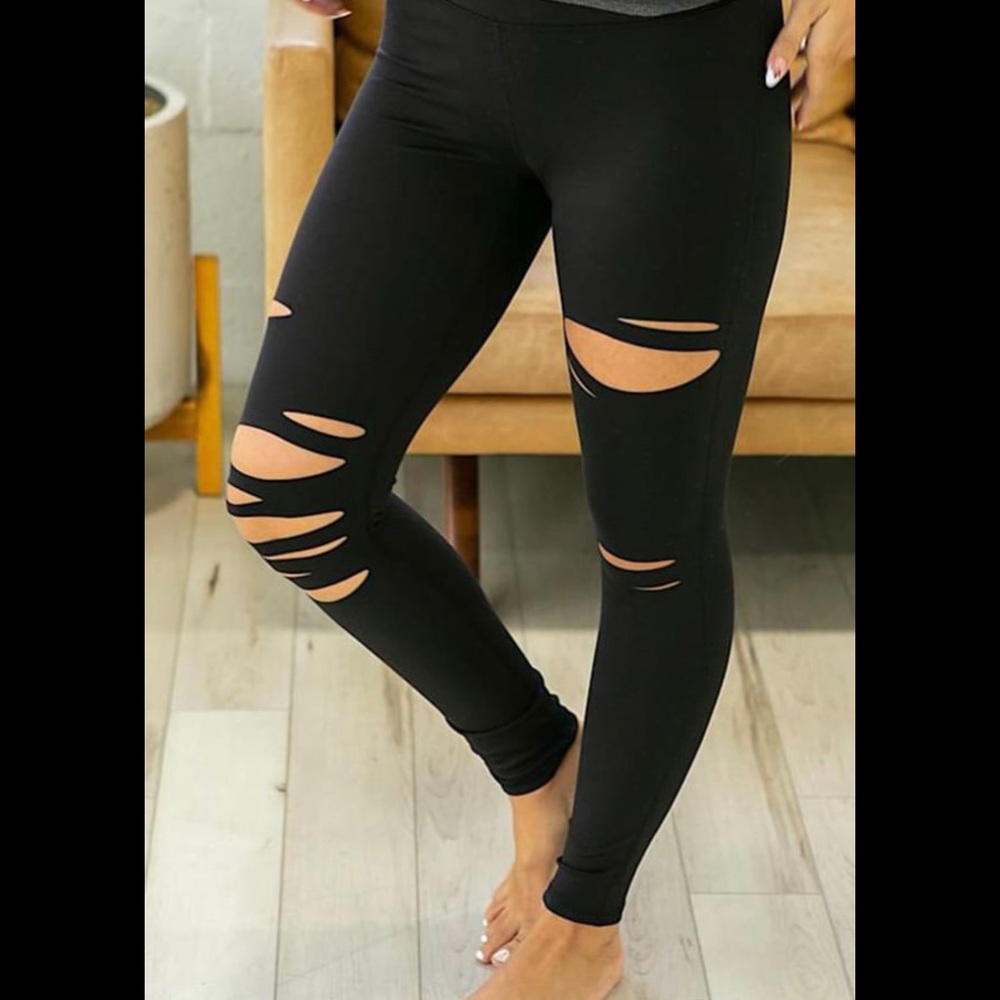 NWOT, high waisted, yummy control, LASER CUT leggings